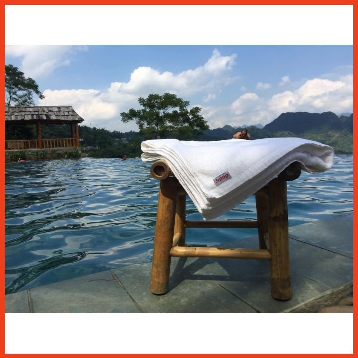 Khăn tắm dùng trong Khách sạn, Spa, Resort chất liêu 100% Cotton size 70*140*500gr - Hàng Chính Hãng