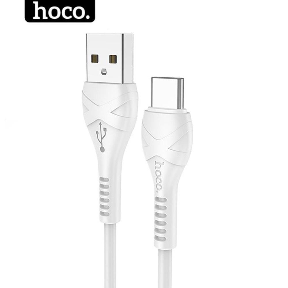 Dây sạc type c Hoco siêu nhanh 3A dài 1m 2m - Cáp typec bọc bù andoird cho samsung xiaomi ..hocomall