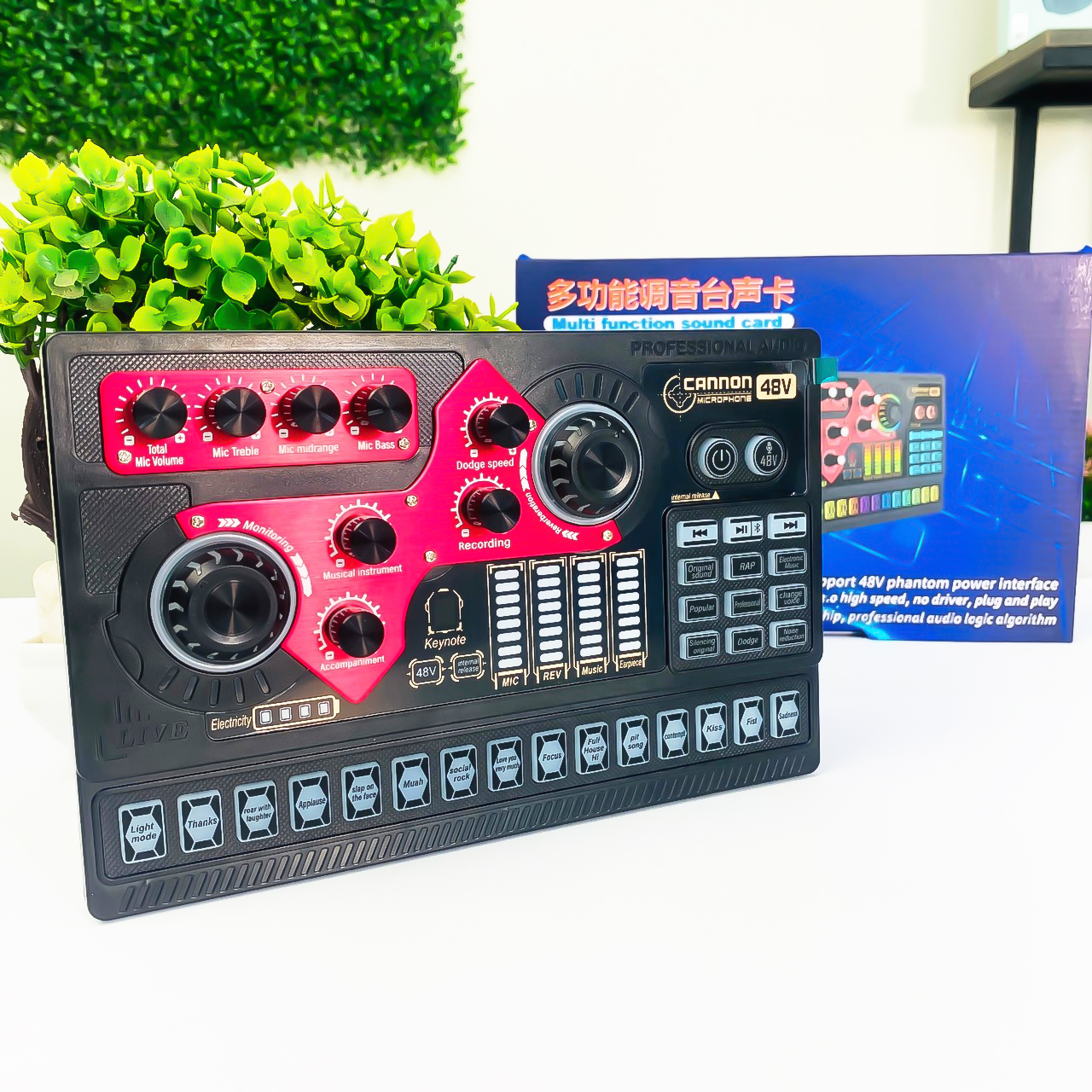 Sound card X5 hát karaoke, thu âm, livestream có bluetooth, autotune mới nhất 2023 hỗ trợ cổng 48v và mic thu âm 5v không cần nguồn phantom âm thanh cực đỉnh - hàng chính hãng