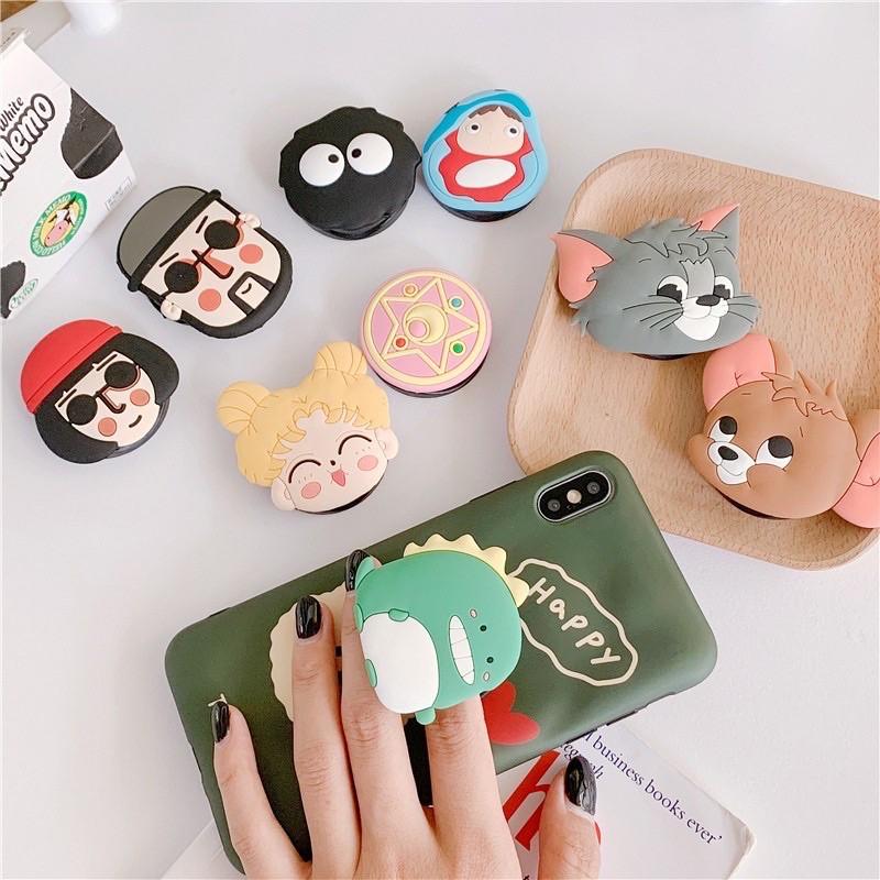 Giá Đỡ Chống Lưng Cho Điện Thoại Pop Socket Nhiều Hình Thù Ngộ Nghĩnh