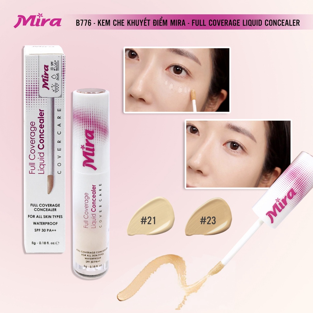  Thanh che khuyết điểm chống nắng  Mira hàn QuốcNo.21 Beige tặng kèm móc khoá