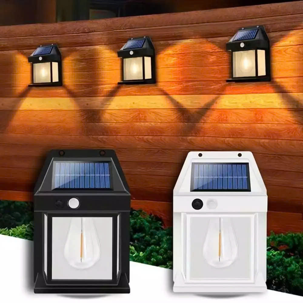 Bộ 2 Đèn Cảm Biến Năng Lượng Mặt Trời – Gắn Trụ Cổng, Tường Rào Trang Trí Cao Cấp