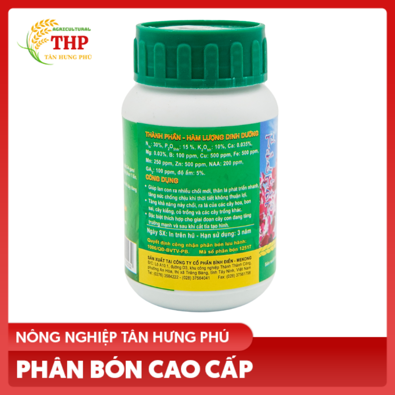 Phân Bón Lá NPK Có Chất Điều Hòa Sinh Trưởng Đầu Trâu MK 501 | Phân bón chuyên dùng cho hoa lan, cây cảnh | Chai 100gam