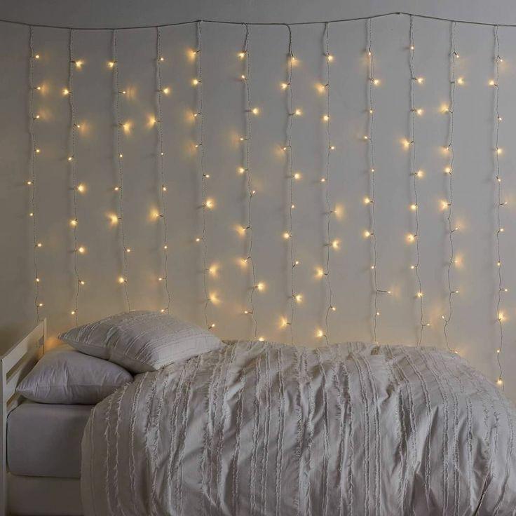 Đèn Trang Trí Dây đèn rèm trang trí mưa rơi vàng ấm chớp nháy 8 chế độ kích thước 3m x 3m