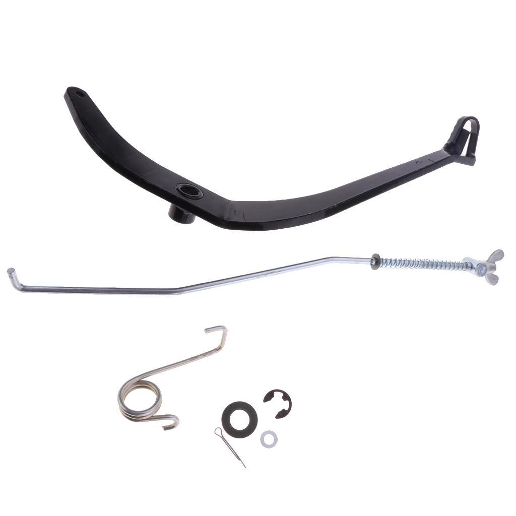 2 Pieces Rear Back Brake Foot Lever Pedal Rod Assy for PW80 Black