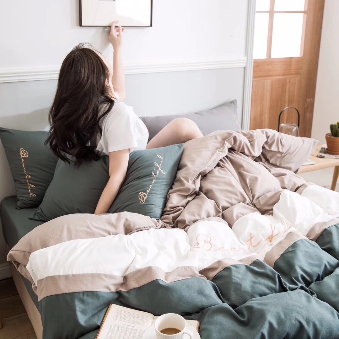 Bộ Chăn Ga Gối Cao Cấp Cotton TiCi phối 15