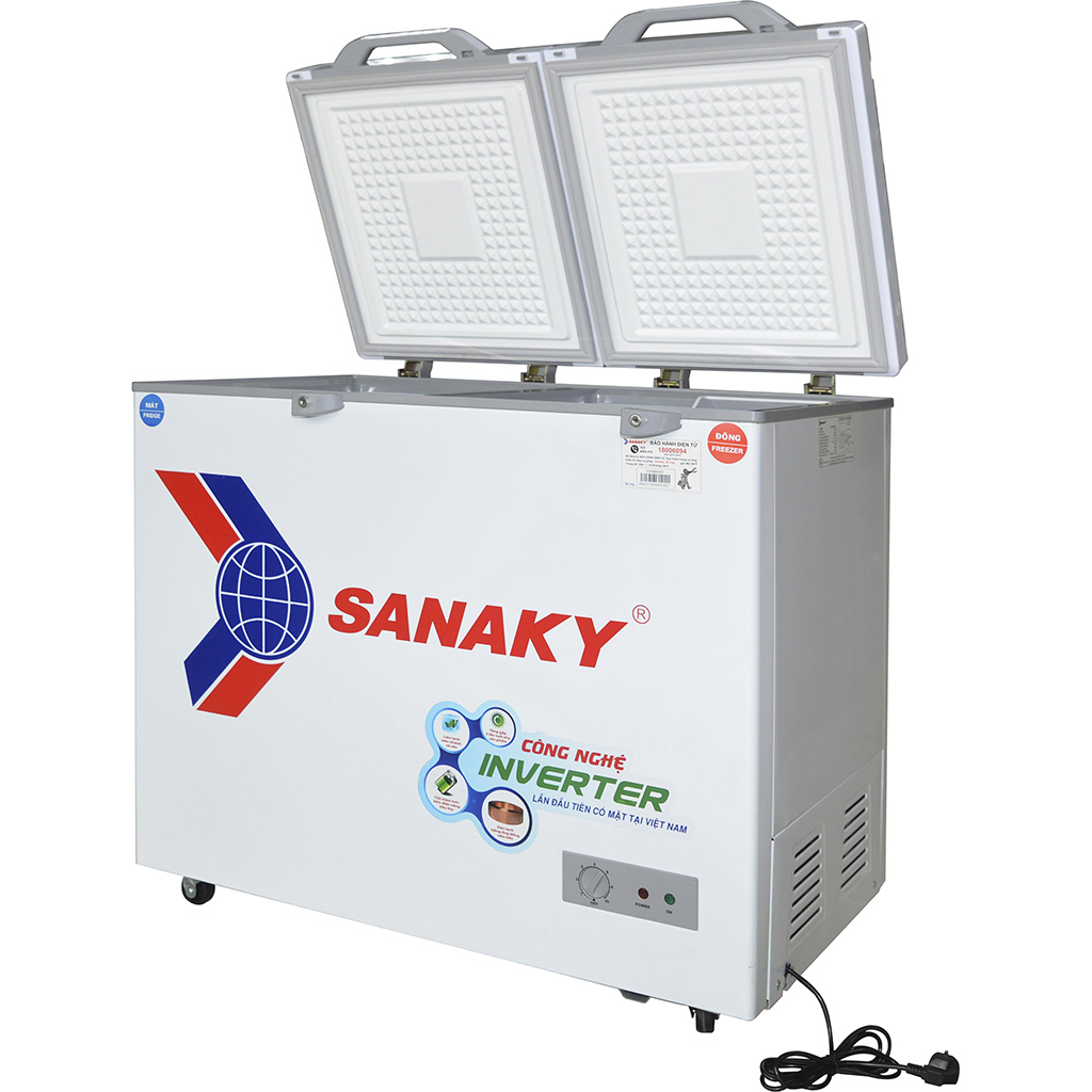 Tủ đông Sanaky Inverter 260 lít VH-3699W4K - Hàng chính hãng