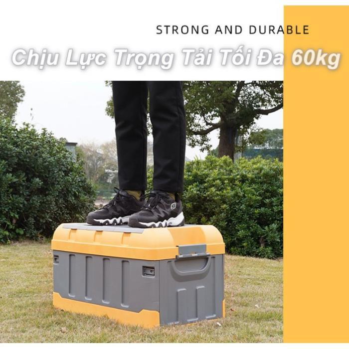 FOLDING BOX DURABLE - Hộp đựng 75L xếp gọn du lịch, picnic ( Tặng kèm 2 túi chống thấm )- Home and Garden