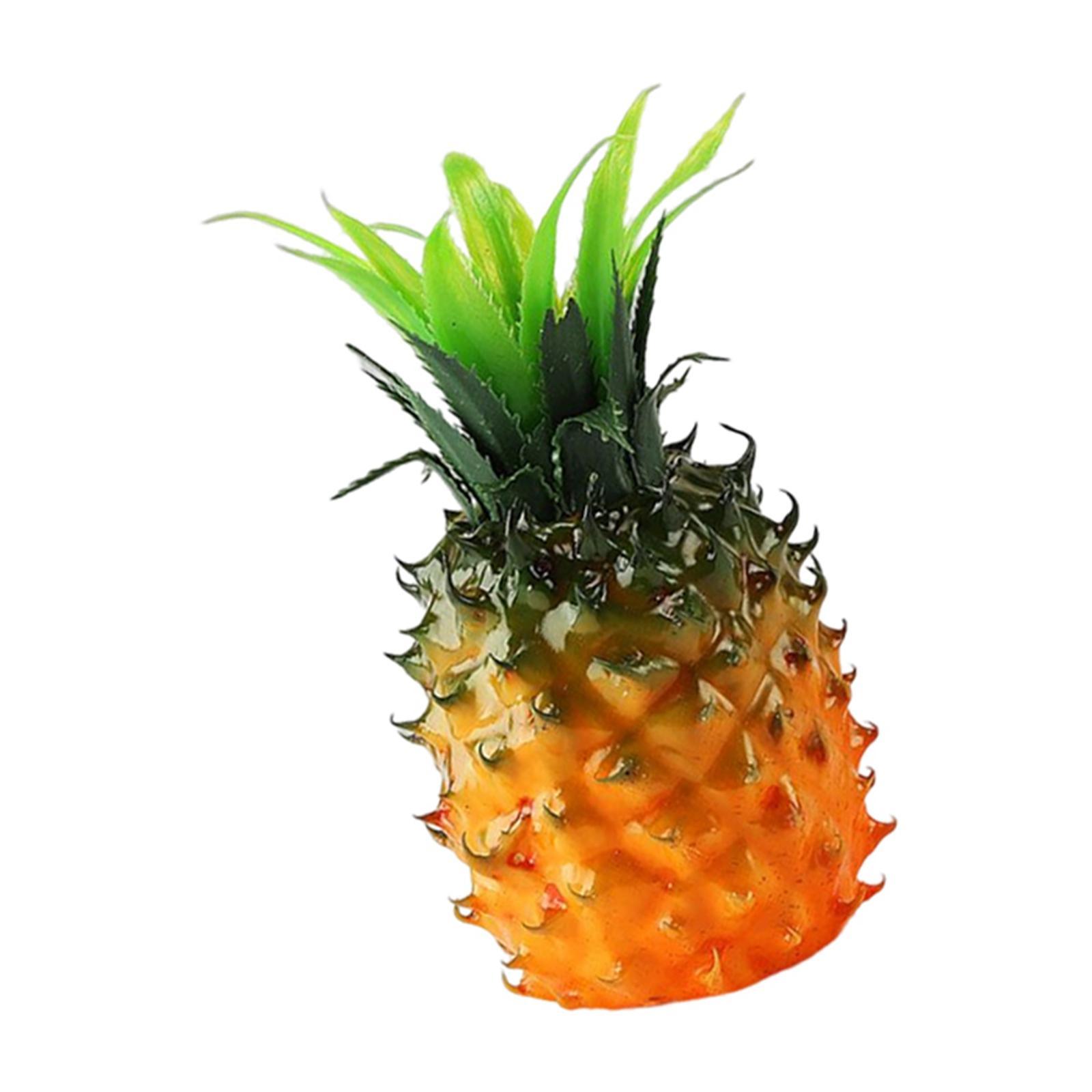 Tropical Artificial Pineapple Fruits Cabinet Display Decorative Ornament Decoration Props For kitchen and home Wedding Party Decor