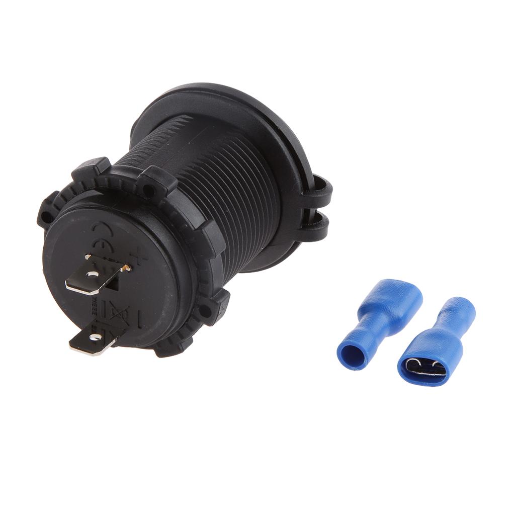 DC 12 V-24 V Chống Thấm Nước Nhẹ Hơn Ổ Cắm Điện Cho Xe Ô Tô Xe Máy