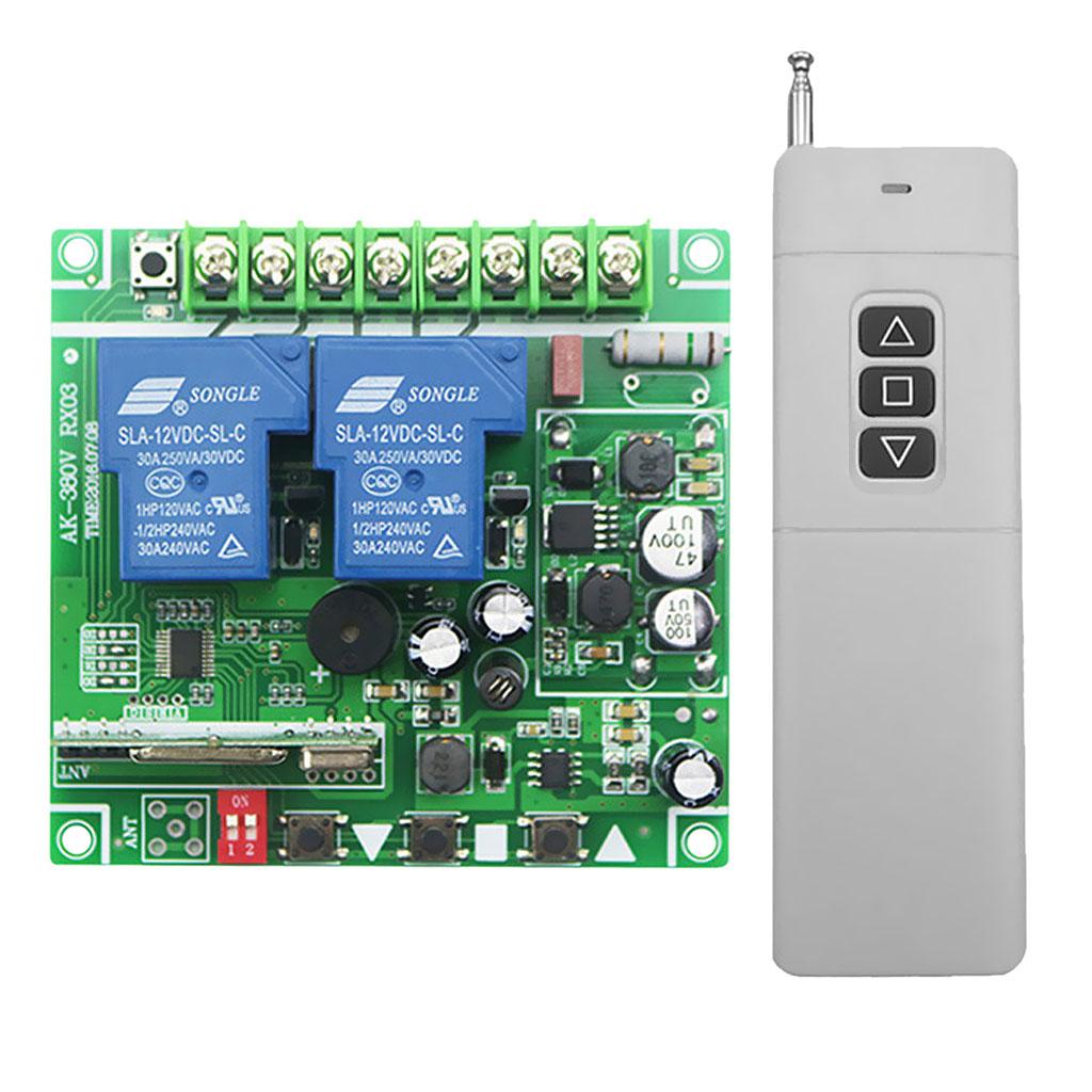 12V-48V 3000m Wireless Remote Control 2 Channel 433mhz Light Switch Module