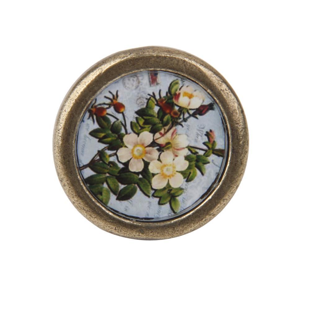 9xAssorted Vintage Brass Wardrobe Cabinet Door Cupboard Drawer Handle Knob 03