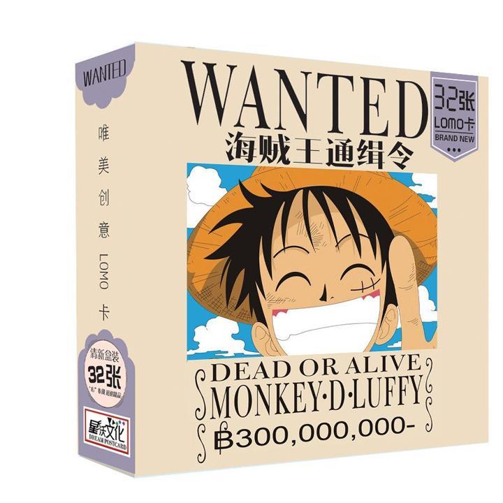 Hộp ảnh Lomo One Piece Wanted Đảo Hải Tặc 32 tấm anime tặng ảnh VCone