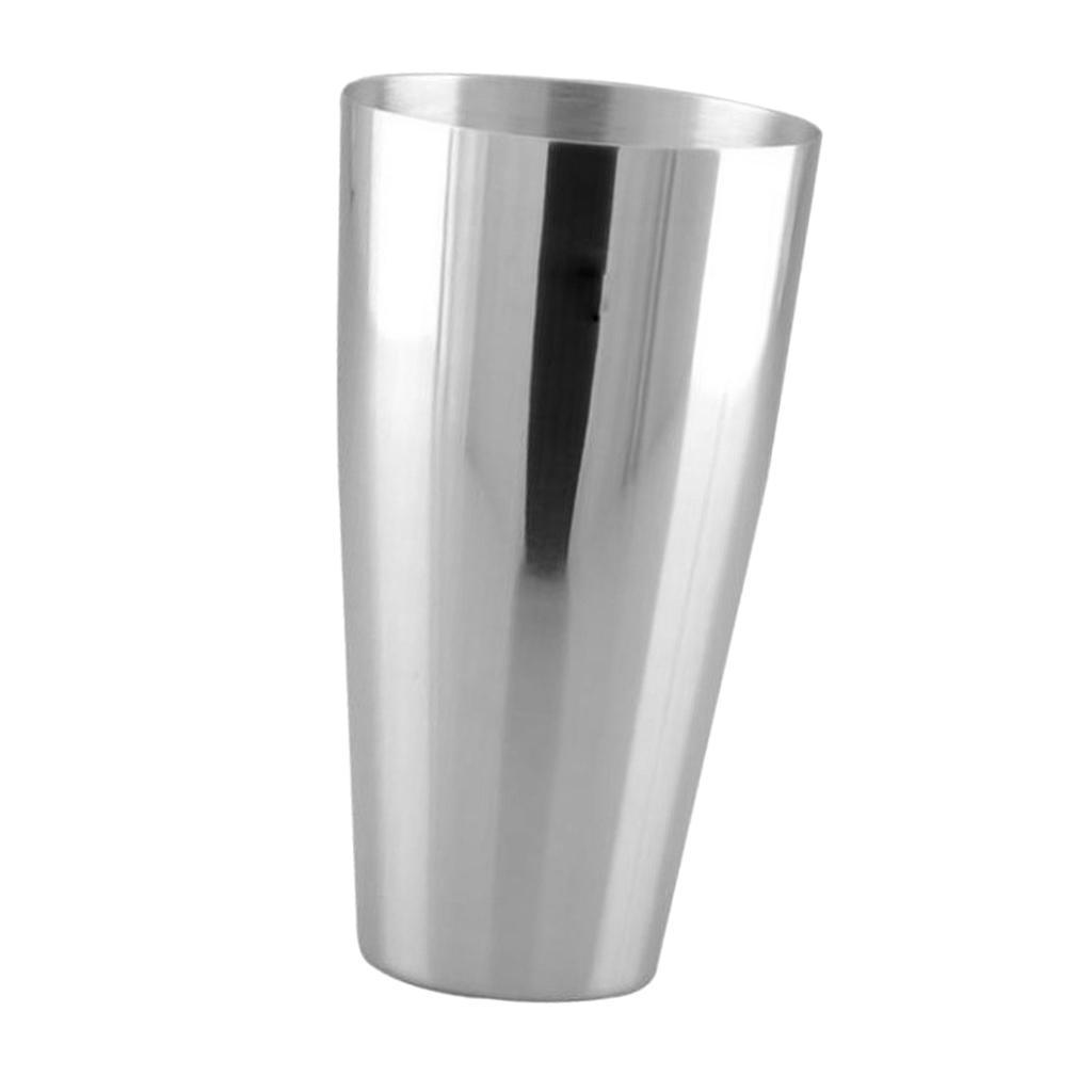 Stainless Steel Silver Bar Shaker Mixer Drinks Mixing Tin Boston Shaker