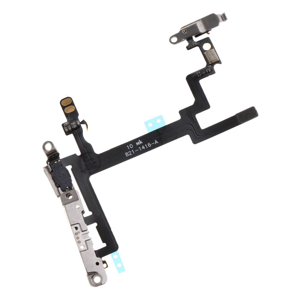 Power Volume On/Off Button Flex Cable Replacement for iPhone 5/5S/6/6S Plus/4/4S