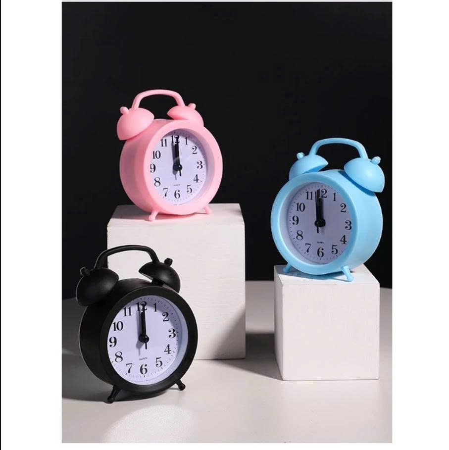 Đồng Hồ Báo Thức Hình Chuông Phong Cách Retro