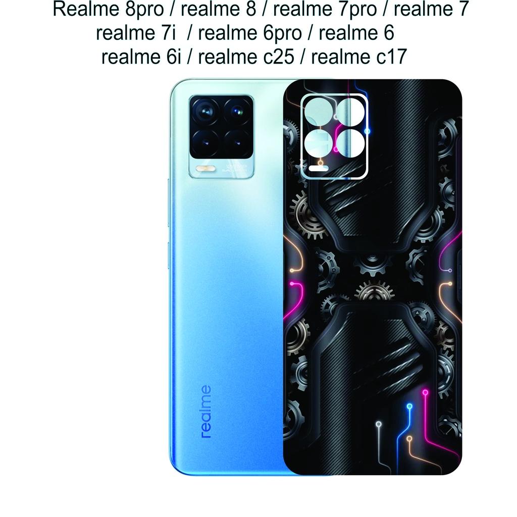 Miếng Dán Skin mặt lưng dành cho Realme 8pro / realme 8 / realme 7pro / realme 7 / realme 7i / realme 6pro / realme 6 / .........