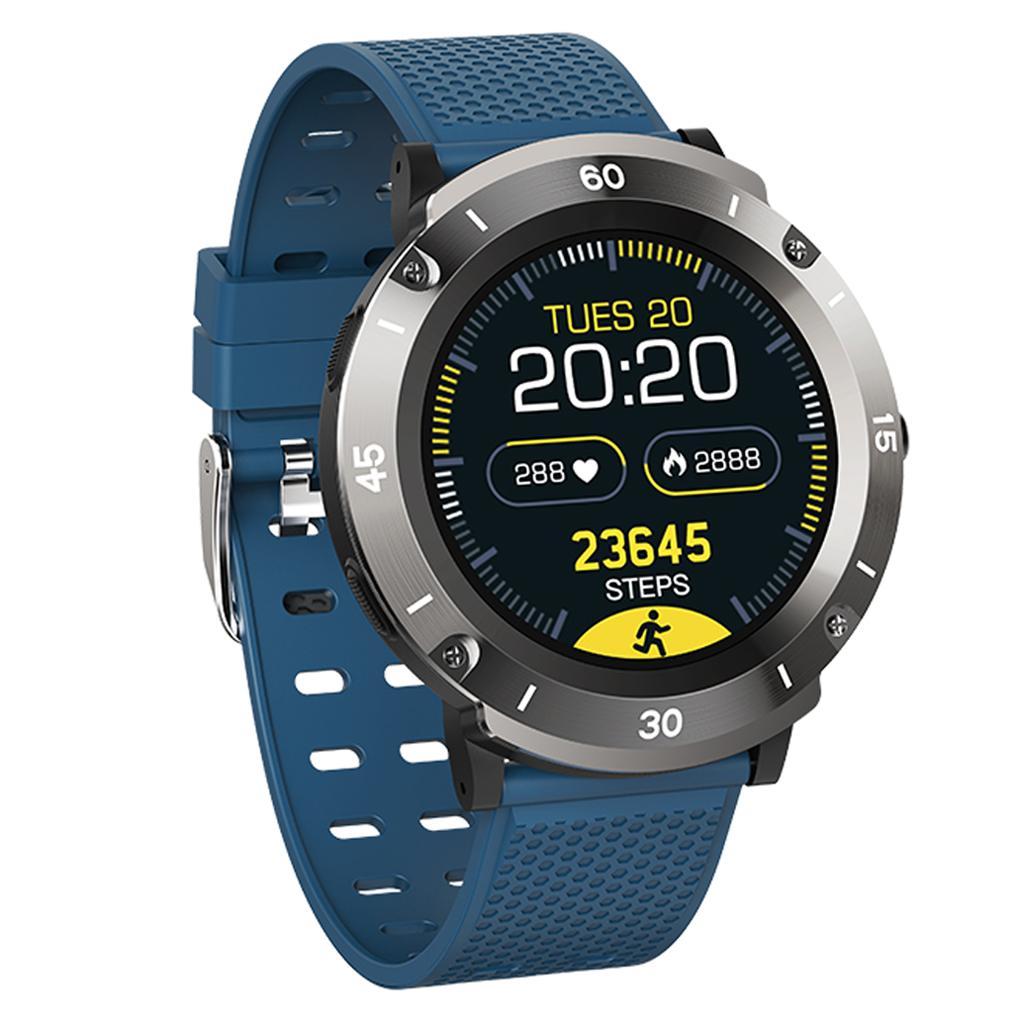 Smart Watch Fitness Fit Bluetooth Step Caolorie Sport Touch Screen Blue