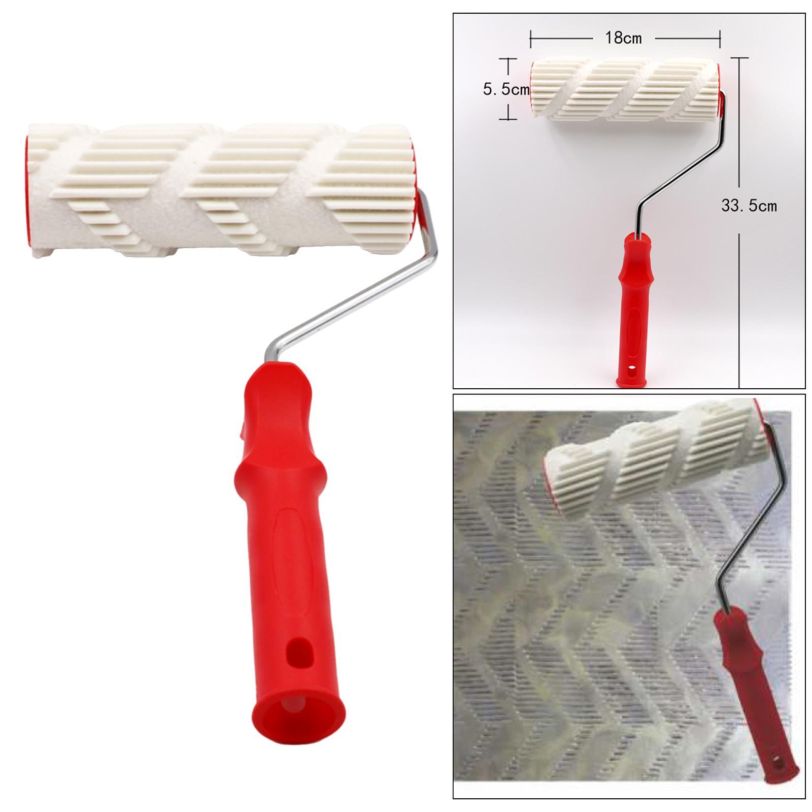 DIY Patterned Paint Roller, Por Decorative Wall Painting Tool Rubber Roller for Home Decor
