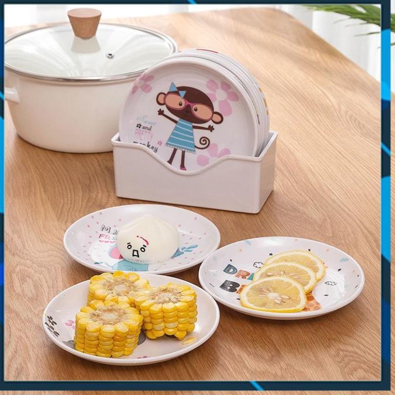 Đĩa nhựa phíp đựng bánh kẹo hoa quả cách điệu