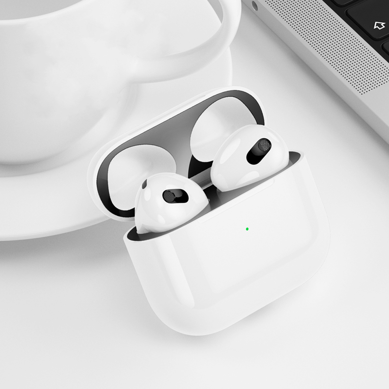 Miếng Dán Kim Loại Chống Bám Bẩn Chống Bụi Cho Case Airpods 3