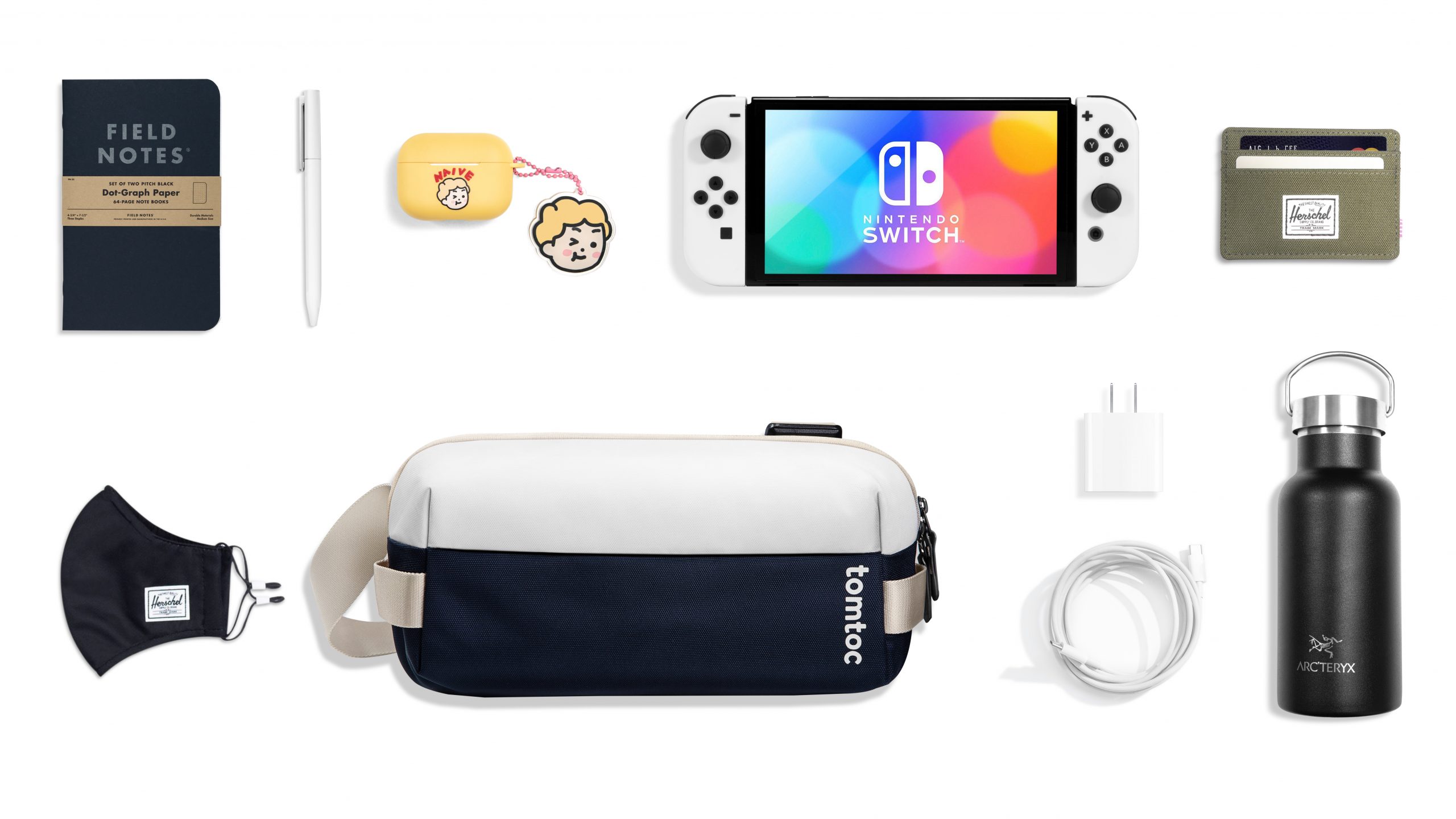 Túi Đeo Chéo TOMTOC Lightweight Codura Sling Bag T21S1 Multi-Colors - Hàng Chính Hãng