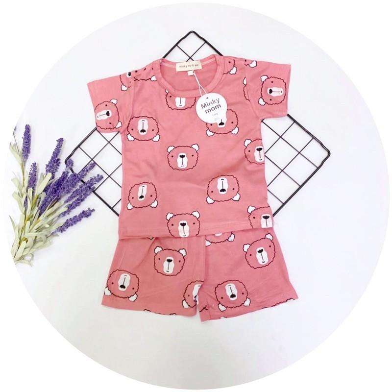 Bộ Minky Mom cộc tay cho bé trai bé gái