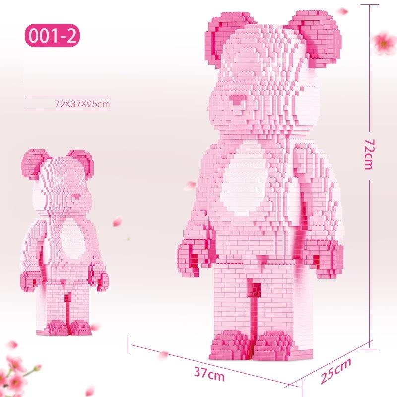 Xếp hình Gấu BearBrick 70cm - 73cm Đồ chơi Xếp hình lắp ráp mô hình cỡ lớn BearBrick ironman SavaKids