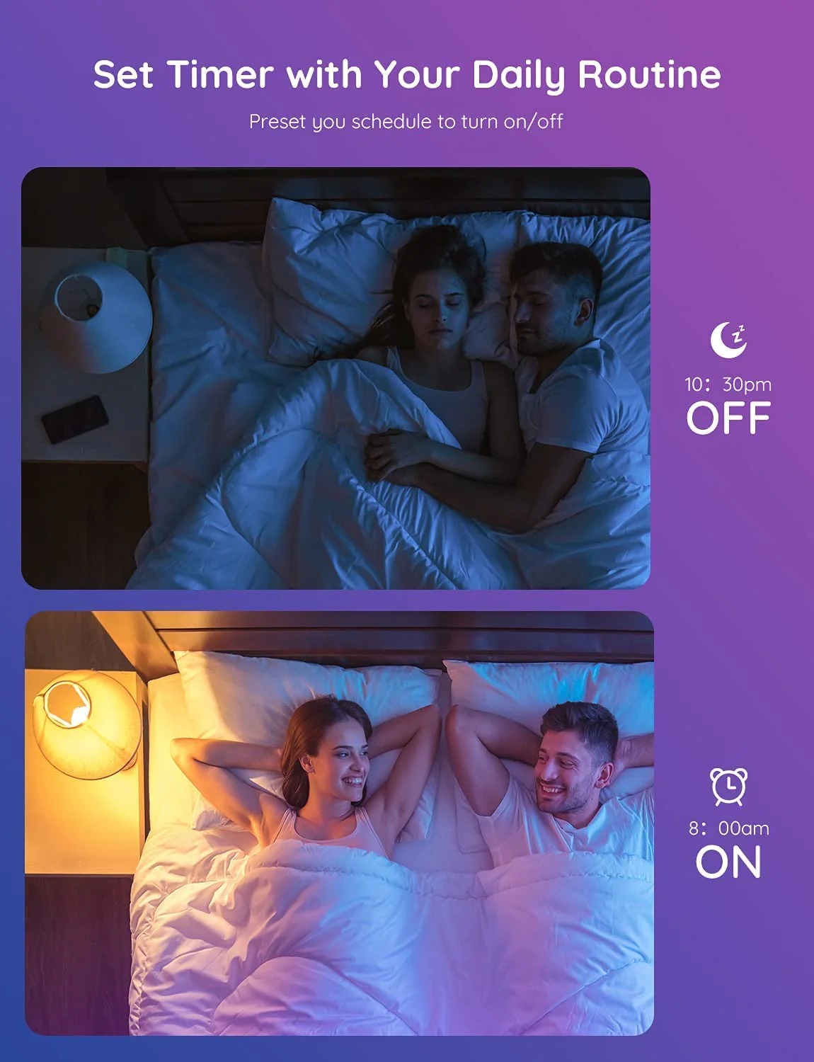 Đèn LED thông minh Govee Wifi LED Bulb H6003 | Bóng led 16 triệu màu, có hẹn giờ, điều khiển thông minh | Hàng chính hãng