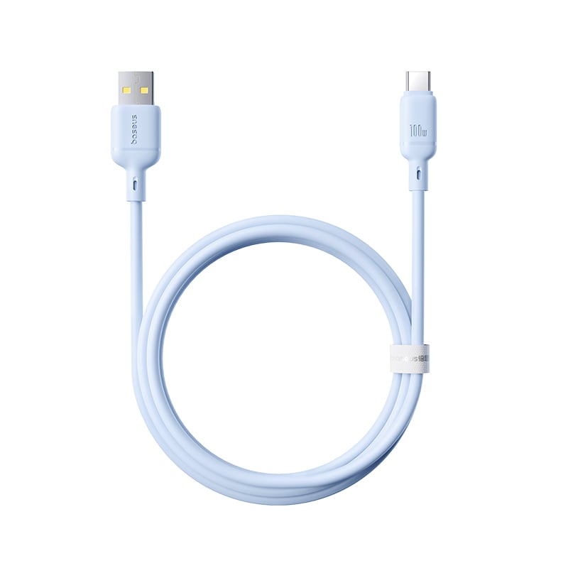 Cáp Sạc Nhanh Baseus Silky Series USB to Type-C 100W (480Mbps) - Hàng chính hãng