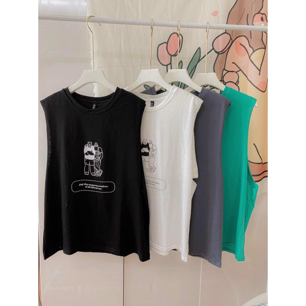 Áo tank top in hình người