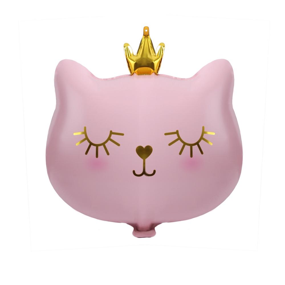 Bong Bóng Màng Nhôm Hình Mèo/Vương Miện/Hoạt Hình Dễ Thương Trang Trí Tiệc Sinh Nhật/ Kỉ Niệm