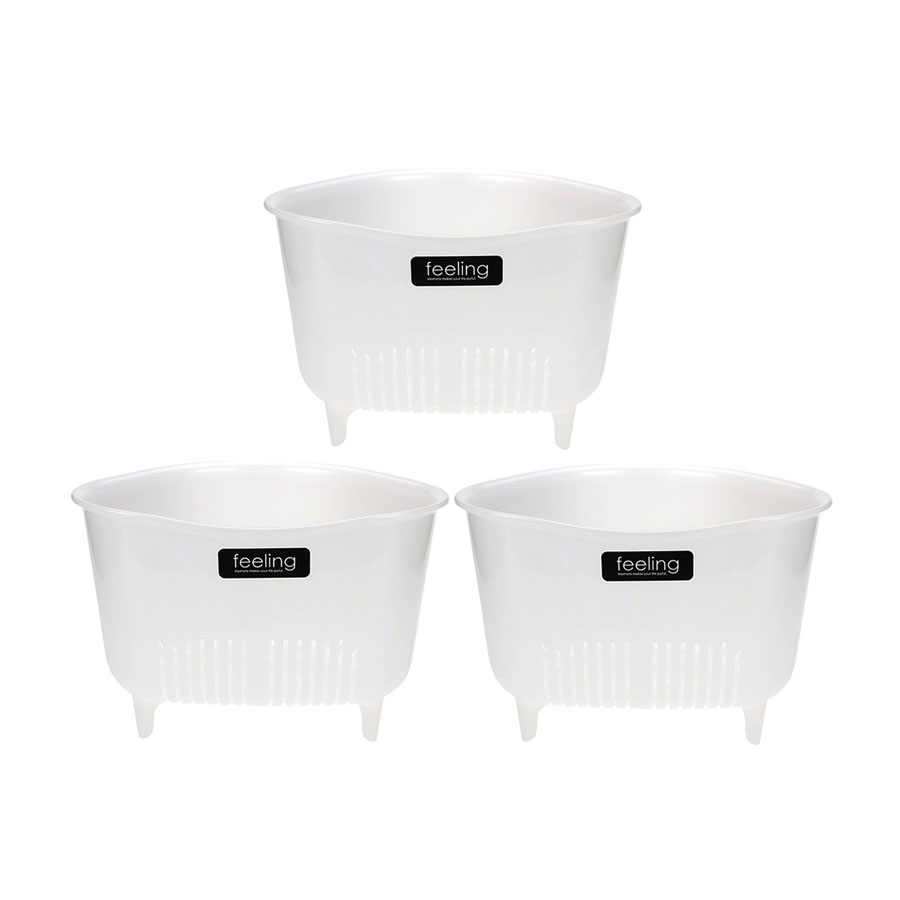 Combo Rổ nhựa mini Inomata có chân đứng nội địa Nhật Bản