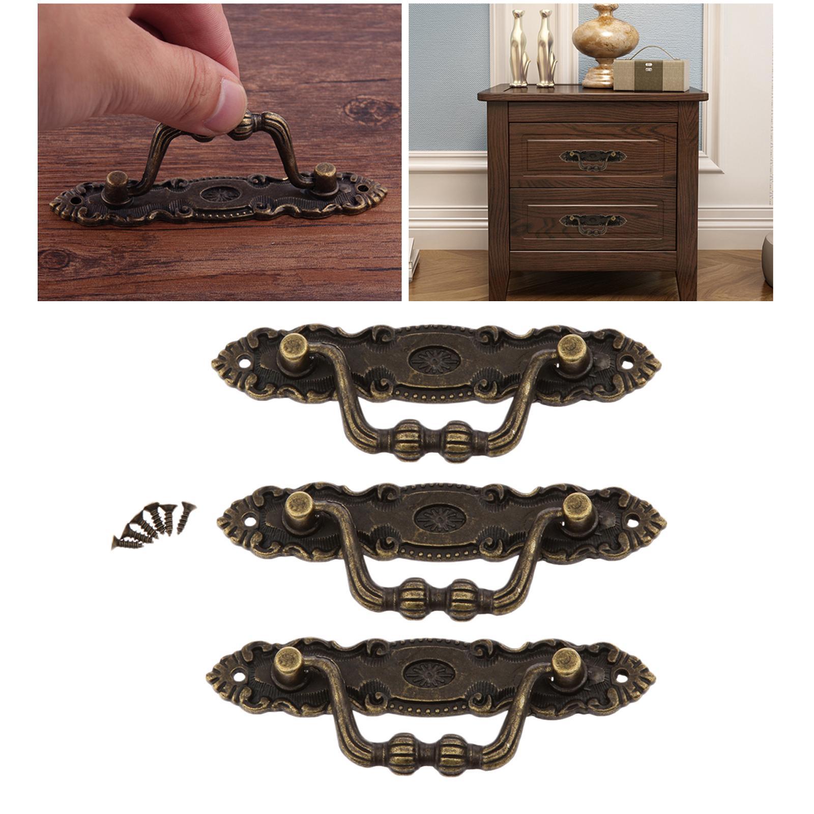 Retro Furniture Pull Handles For Drawer Door Cabinet Jewelry Box