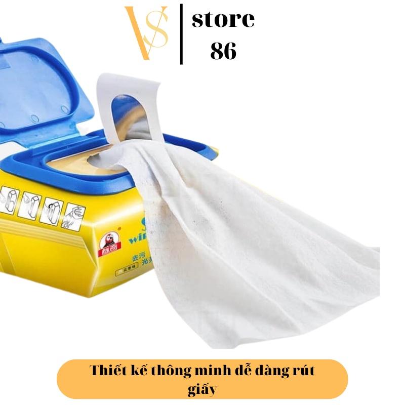 Khăn Giấy Lau Giày Siêu Sạch SNEAKER Hộp 30 Tờ Siêu Hot Không Hoá Chất Làm Hại Vải 00036
