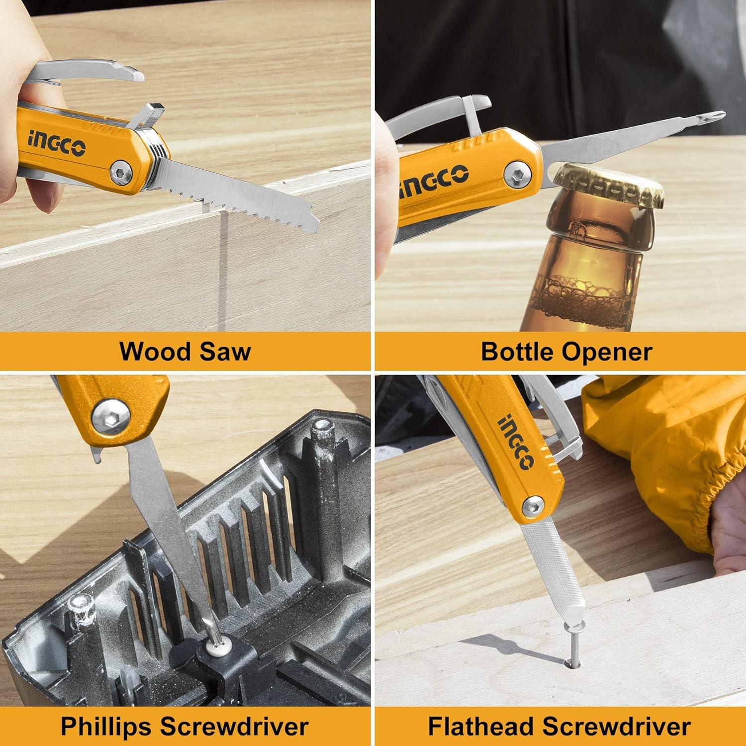 BỘ DỤNG CỤ ĐA NĂNG CÓ BÚA NHỔ ĐINH 12 TRONG 1 INGCO HMFH0121 - HÀNG CHÍNH HÃNG