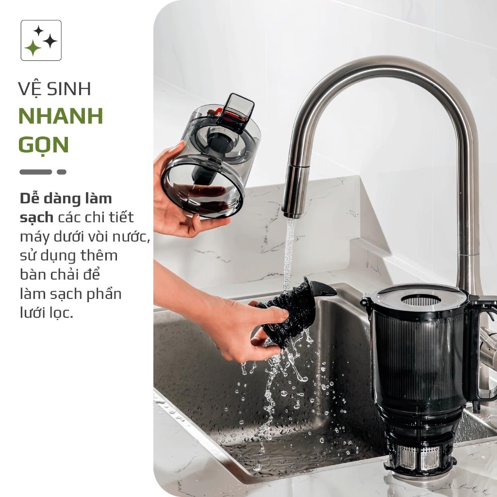 Máy Ép Chậm OLIVO SJ240, Máy Êm Ép Khỏe Dễ Dàng Vệ Sinh Tháo Lắp, Hàng Chính Hãng