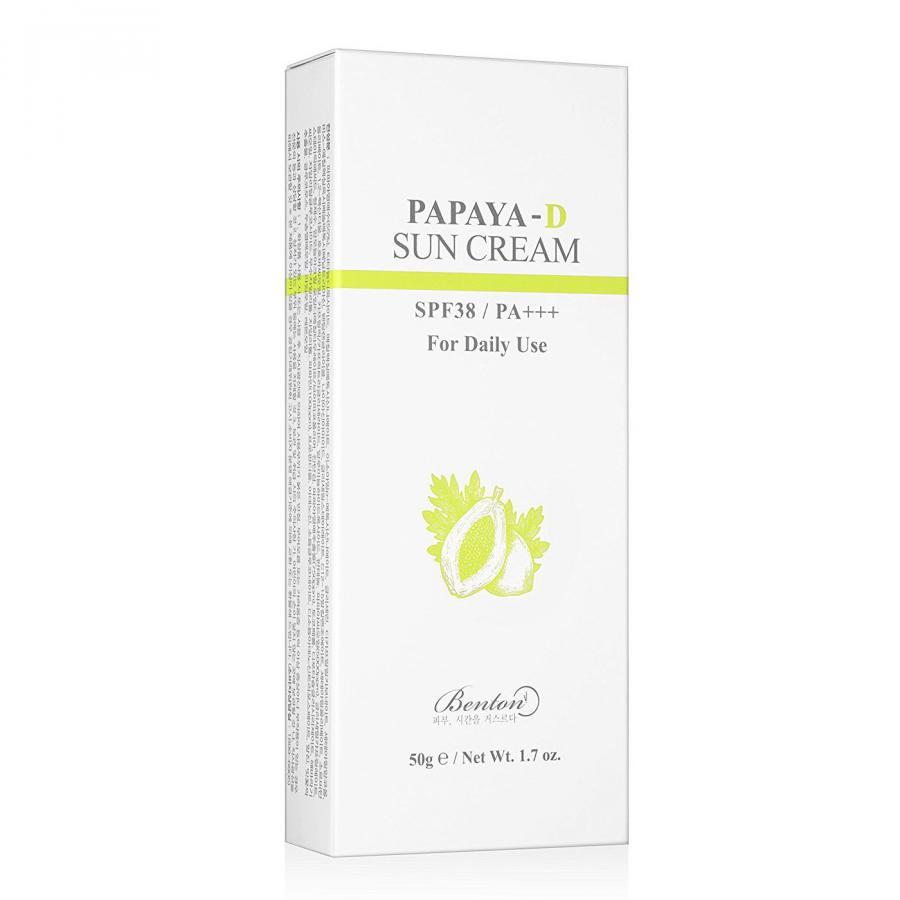 Kem chống nắng dưỡng da hằng ngày Benton Papaya-D Sun Cream SPF38 / PA+++ 50g