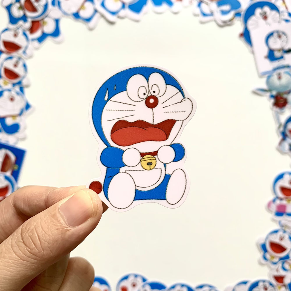 Bộ 50 Sticker Doraemon Tặng Kèm 5 Hình Nhóm Bạn Nobita Shizuka Suneo Gian Hình Dán Chủ Đề Máy Dễ Thương Cute Chống Nước Decal Chất Lượng Cao Trang Trí Va Ly Du Lịch Xe Đạp Xe Máy Xe Điện Motor Laptop Nón Bảo Hiểm Máy Tính Học Sinh Tủ Quần Áo