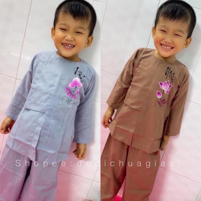 ĐỒ LAM CHO BÉ IU Mẫu Vạt Hò In Hoa Sen