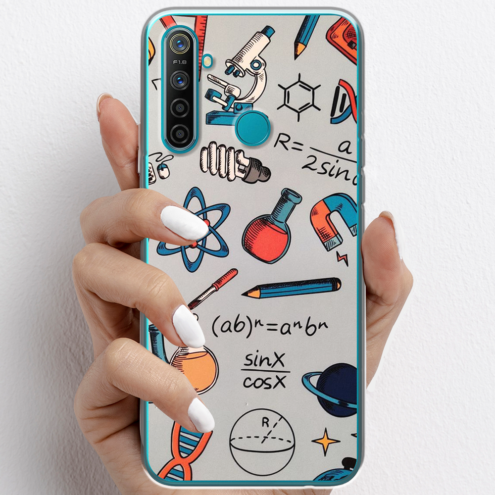 Ốp lưng cho Realme 5 Pro nhựa TPU mẫu Dụng cụ hóa học