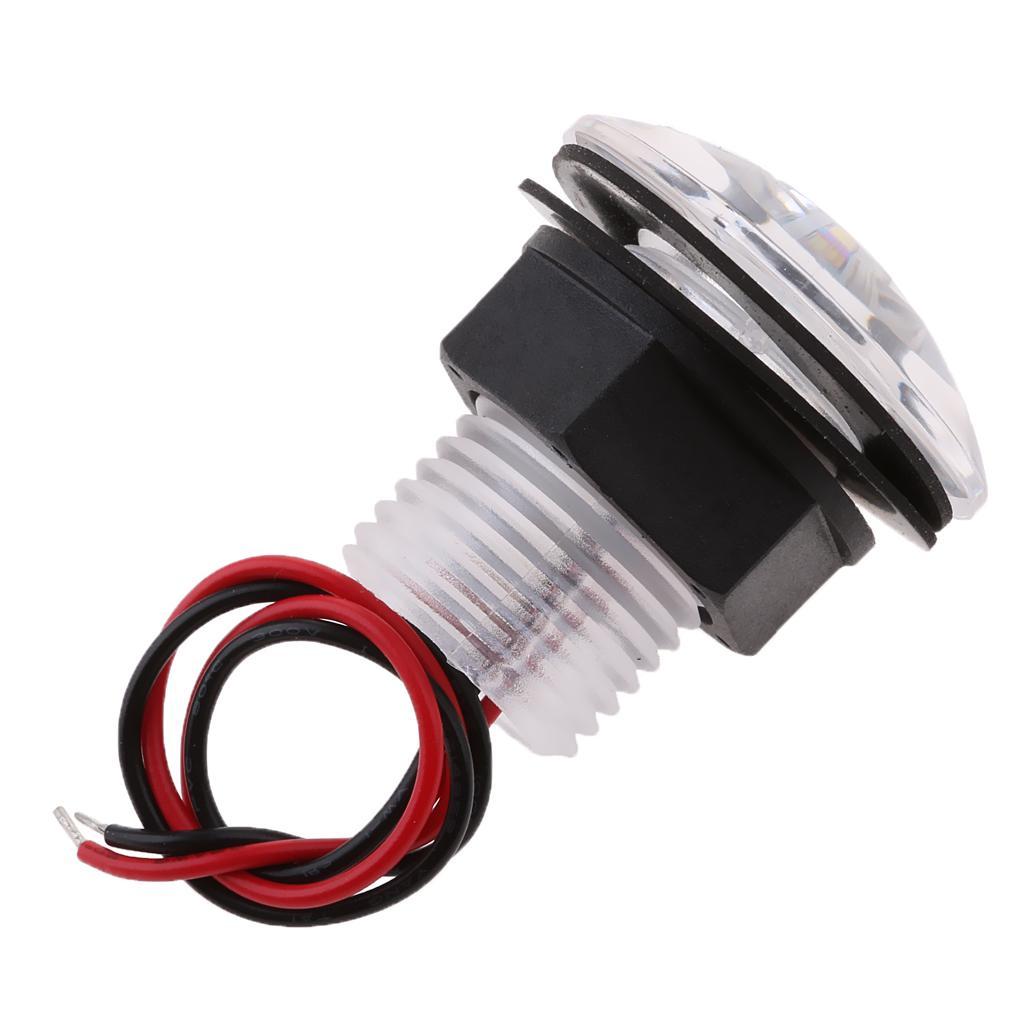 White Boat Cabin Motorhome LED Courtesy Light Roof Reading Lamp 12V 5W