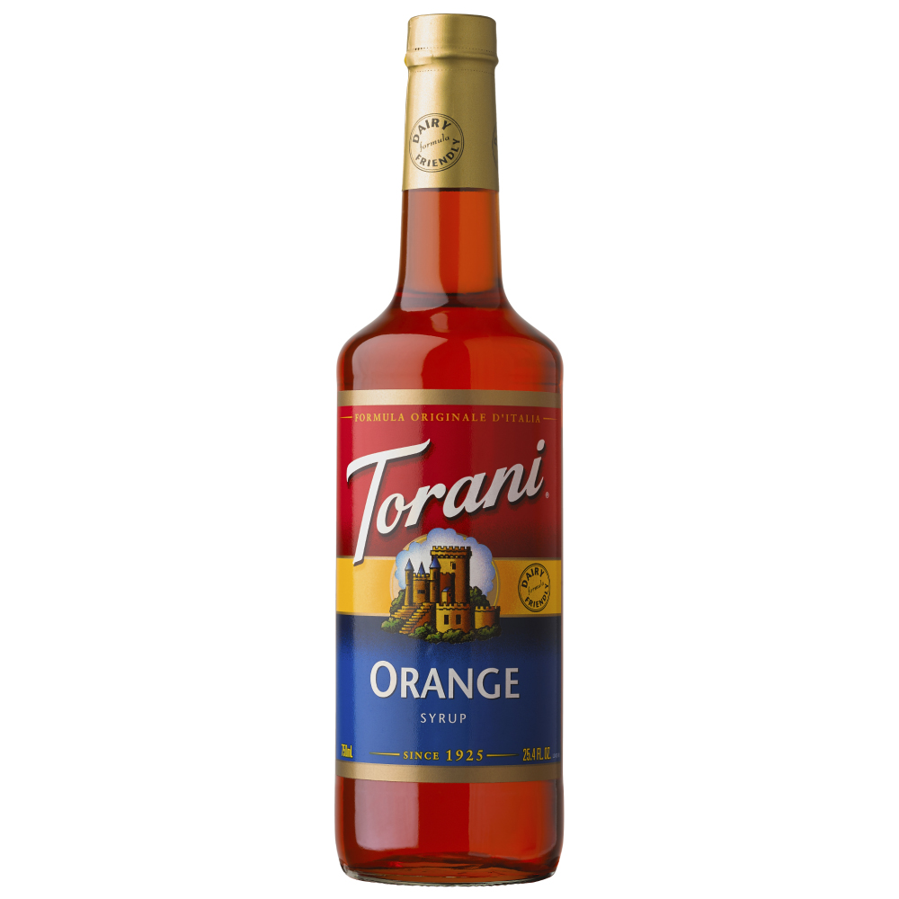 Siro Cam Pha Chế Vị Cam Quýt Ngọt Ngào Torani Classic Orange Syrup 750ml Mỹ - Hoàn Hảo Cho Soda &amp; Nhiều Thức Uống Khác