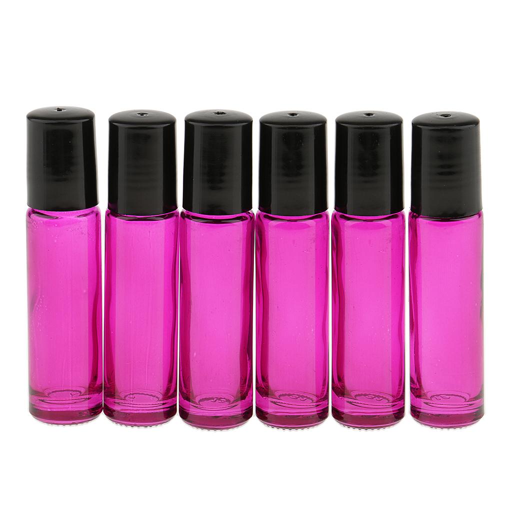 6 Miếng 10ml Thủy Tinh Rỗng Cuộn Trên Chai Cho Nước Hoa Thiết Yếu
