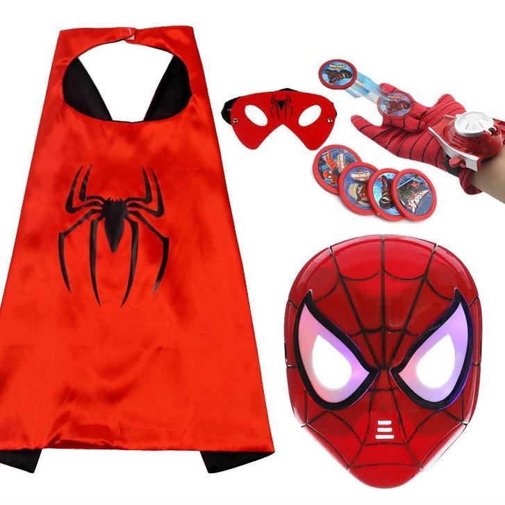 SET BỘ đồ hoá trang người Nhện Spiderman đủ bộ cho bé trai và bé gái