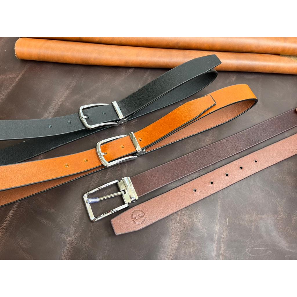 Thắt Lưng Da Bò Cao Cấp Nhập Khẩu Đầu Khóa Kim Tc Khóa Dây Lưng Thiết Kế Tinh Tế,Màu Sắc Nổi Bật KT 3.4cm x 105cm