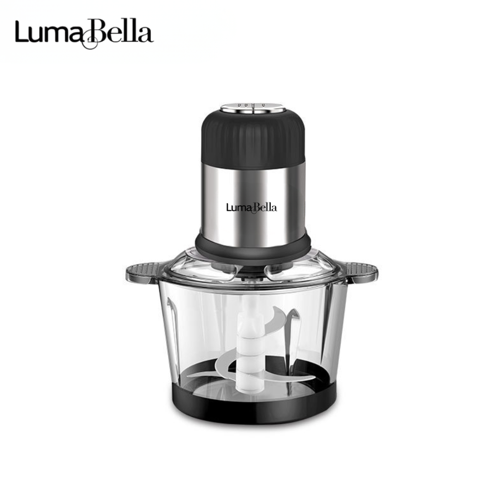 Máy xay thịt Lumabella LB-7025A công suất 800W, Cối thủy tinh dung tích 2L - Xay thực phẩm xay thịt cá - HÀNG CHÍNH HÃNG