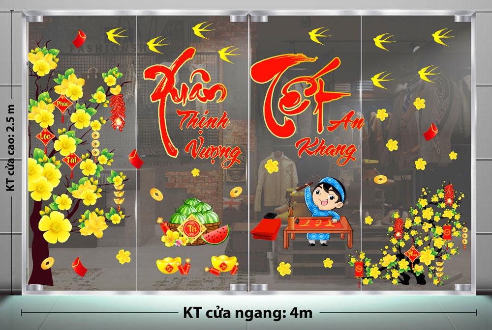 DECAL TRANG TRÍ TẾT 2024 CHO KHU CONG NGHIỆP