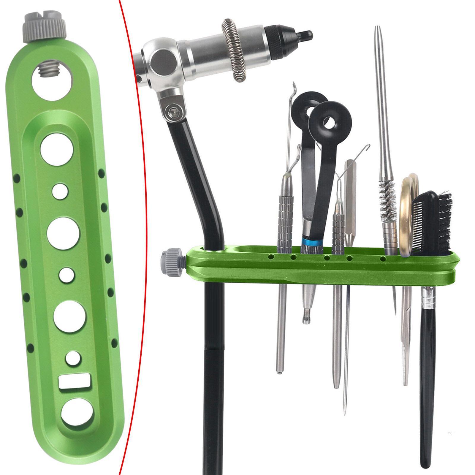 Fly Tying Vise Tool Caddy Holder Organizer Bar Attachment Fly Tying Tool for Various Tools