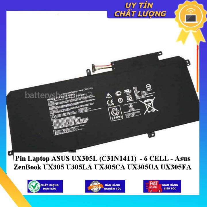 Pin dùng cho Laptop ASUS UX305L  Asus ZenBook UX305 U305LA UX305CA UX305UA UX305FA - Hàng Nhập Khẩu New Seal